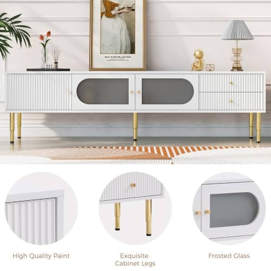 テレビボード 引き出し付き (TV cabinet with drawers) Amazon.com: LKJYBG TV Stand with Storage Cabinet Drawers